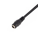 5PCS 15cm Black White DC Power Supply Connector with Lock Buckle 5.5 x 2.1mm Male Female Jack