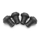4 Pieces Rubber Vacuum Wine Pump Preserver Stoppers Black Bottle Plug