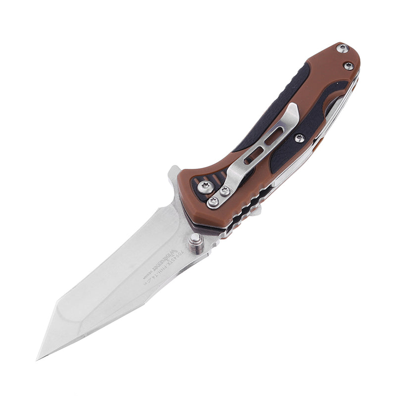 Sanrenmu Multifunctional EDC Folding Tools Stainless Steel Outdoor Camping Survival Glass Hammer Cutter Bottle Opener Screwdriver