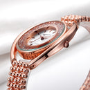 REBIRTH RE079 Fashion Women Quartz Watch Ladies Luxury Diamond Steel Strap Bracelet Watch