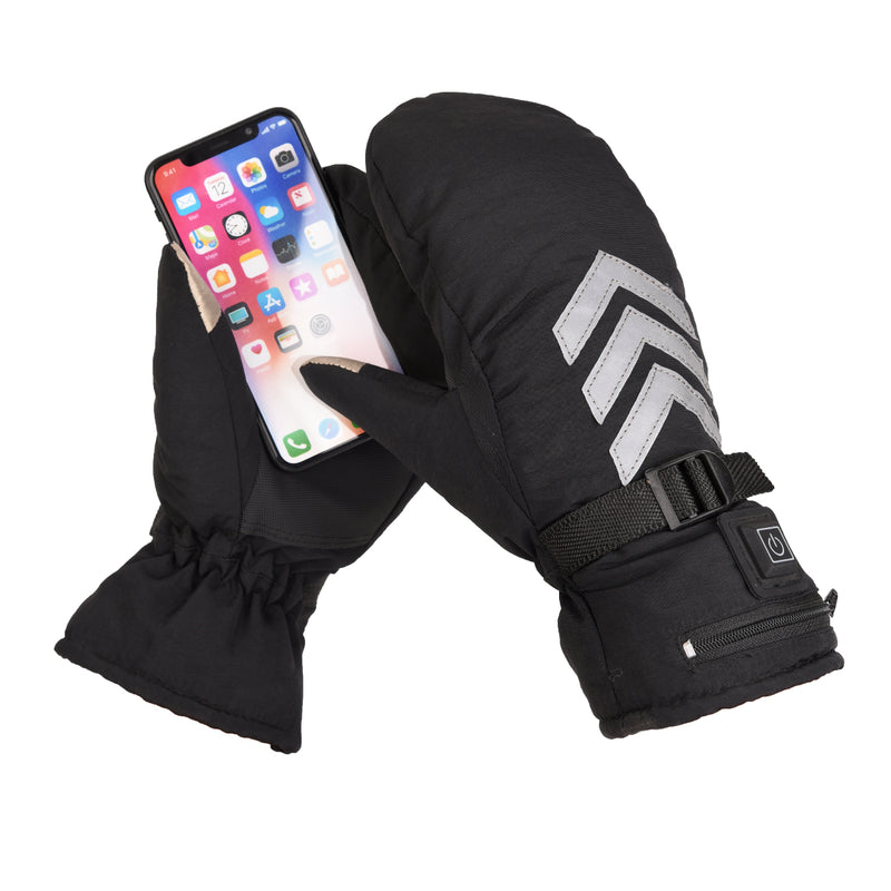 7.4V Three-speed Adjustable Temperature Electric Gloves Heated Warm Motorcycle Racing Waterproof
