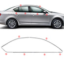 Exterior Chrome Moulding Car Styling Stainless steel Top Bottom Window Trim Strip Cover  For Skoda Octavia A7 2015-2017