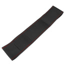 Black Red Line Car With Hand Sewing Steering Wheel Set Car Steering Wheel Covers