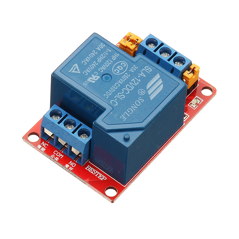 BESTEP 1 Channel 12V Relay Module 30A With Optocoupler Isolation Support High And Low Level Trigger