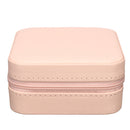 Travel Cosmetic Leather Jewelry Box Necklace Ring Storage Case Organizer Display Stand