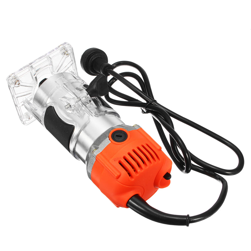 110V 1/4 Inch Wood Laminate Palm Router Electric Hand Trimmer Woodworking Edge Joiners Tool 1200W