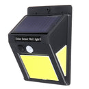 Solar 60 COB LED PIR Motion Sensor Wall Light 3-sided Waterproof Outdoor Garden Yard Path Security Lamp