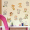 Miico FX1020L Cute Cartoon Cat Stickers Decorative Sticker Wall Stickers Toilet Stickers