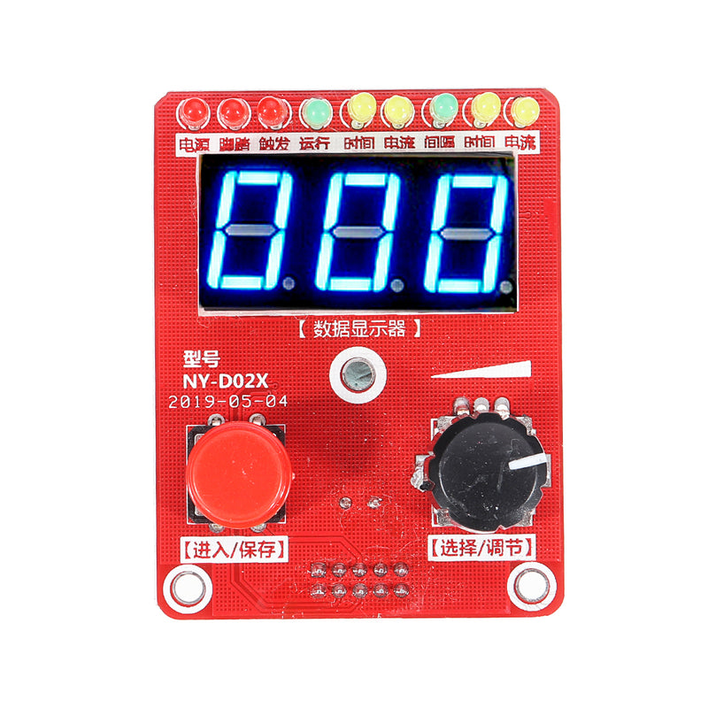 NY-D02 100A/40A Double Pulse Encoder Spot Soldering Station Time Current Controller Control Board Adjustable Digital Display