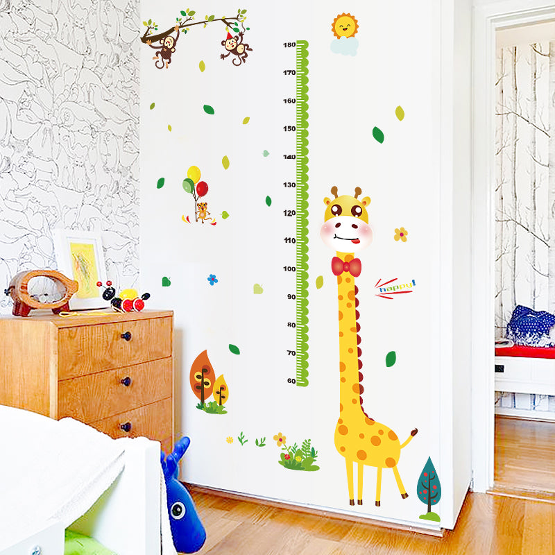 Miico SK9350 Giraffe Height Stickers Children's Room Kindergarten Decorative Wall Stickers DIY Sticker