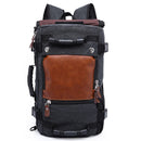 Outdoor Backpack Canvas Hiking Backpack Large Capacity  Tactical Travel Trekking Rucksack