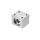Aluminum Alloy Silver T8 Nut Housing Bracket with 2Pcs Screws for 3D Pritner Lead Screw