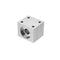 Aluminum Alloy Silver T8 Nut Housing Bracket with 2Pcs Screws for 3D Pritner Lead Screw
