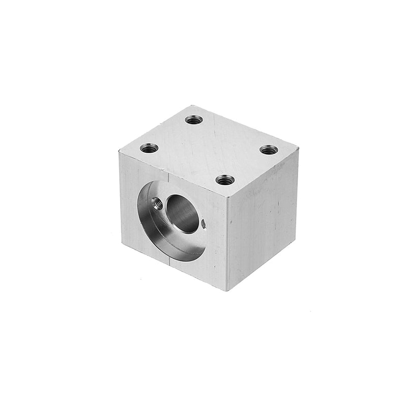 Aluminum Alloy Silver T8 Nut Housing Bracket with 2Pcs Screws for 3D Pritner Lead Screw