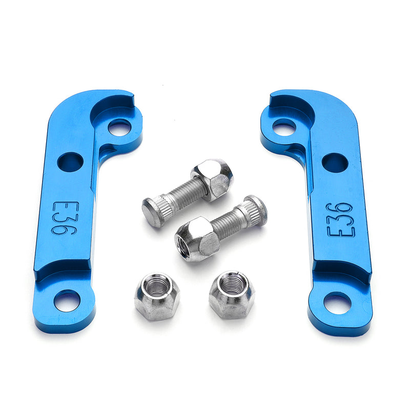 CNC Adapter Tire Increasing Turn Angle 25% -30% Drift Lock Kit For BMW E36 M3 Blue