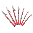 Glass Fiber 1-2.3m Telescopic Fishing Rod Ultralight Mini Portable Travel Spinning Pole