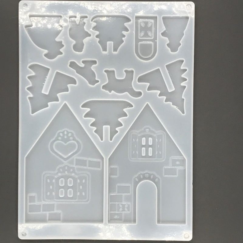 2Pcs/Set DIY Jewelry Bezel Making Crystal Silicone Resin Mould Casting Molds Kit Art Craft