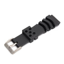 20MM/22MM Black Sport Scuba Diver Rubber Watch Band Strap For Sei ko