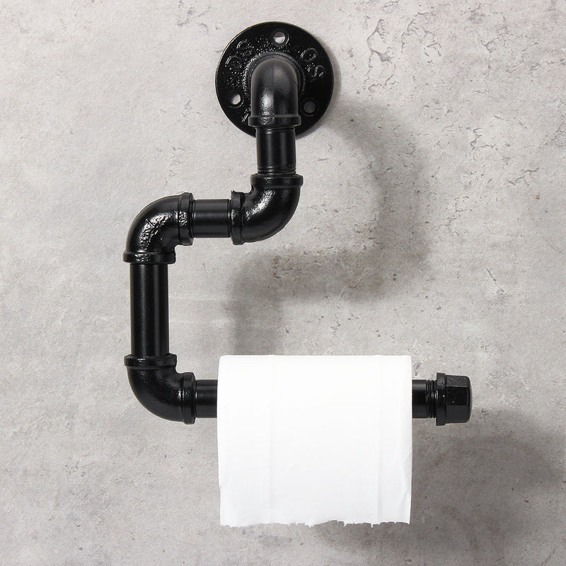 Wall Mounted Roll Paper Holder Towel Storage Organizer Hanger Kitchen Bathroom