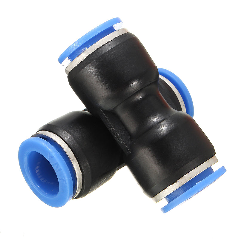 10Pcs Air Pneumatic OD 1/4 Inch Straight Union Push to Connect Fitting