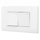 AC 110-250V Durable 118Type Brazil Chile Standard 1/2 Gang Wall Switch Ivory White Light Switch