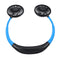 3 Speed Adjustable Hand Free USB Personal Fan Aromatherapy Portable Handheld Mini LED Fan Headphone Design Neckband Hanging Fan