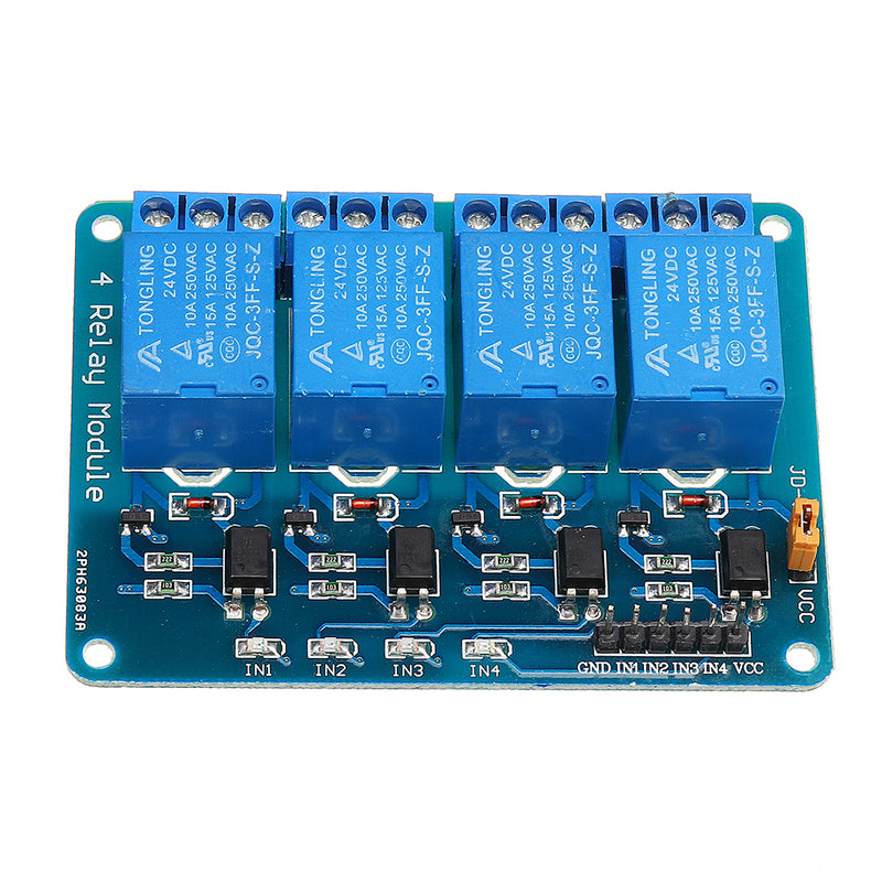 5pcs Geekcreit 24V 4 Channel Relay Module For  PIC ARM DSP AVR MSP430