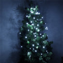 Solar Powered 19M 72LEDs Patio Umbrella Cool White Fairy String Light For Christmas Party