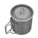 420ml Titanium Water Cup Portable Camping Picnic Drinking Mug With Lid