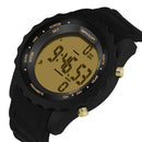 SANDA 370 Digital Watch Pedometer Alarm Motor Timing Watch Fashion Waterproof Outdoor Sport Watch