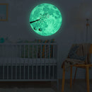 30Cm Large Moon Glow In The Dark Pattern Stickers Luminous DIY Wall Sticker