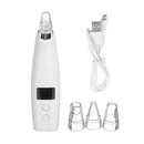 USB Electric Blackhead Suction Remover 3 Gears Dry Oily Normal Skin Deep Cleanning Pores Dead Skin Cells Removal Machine with 4 Tips