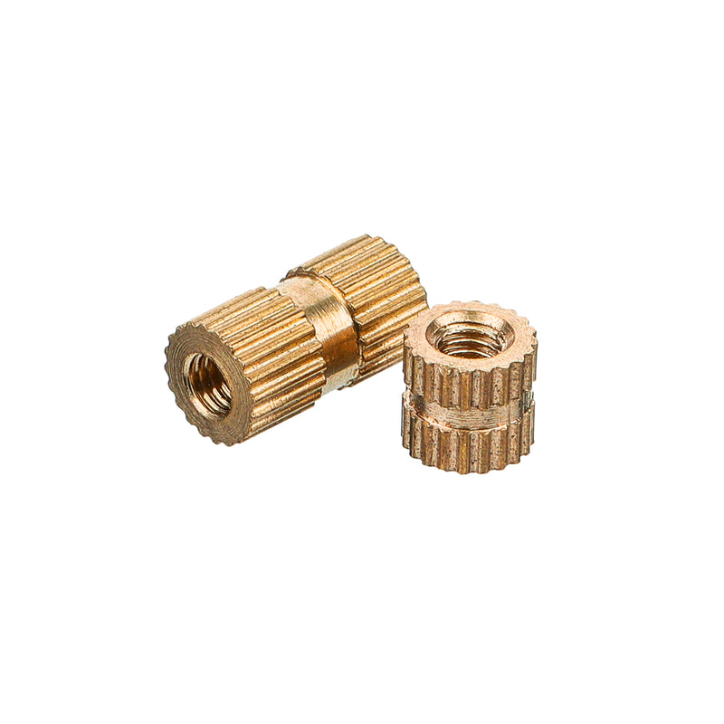 Suleve M3BN5 150Pcs M3 Knurled Brass Threaded Insert Nut Female Thread Embedment Nuts Assortment