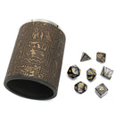 7Pcs Multisided Dice Polyhedral Dice Set D4-D20 Dice with Dice Cup Games
