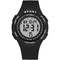 SYNOKE 9616 EL Display Silicone Strap Sport Watch 3ATM Waterproof Alarm Student Digital Watch