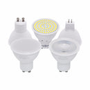 CLAITE AC220V Transparent Milky White Lamp Cover GU10 MR16 5W 7W LED Spotlight Bulb for Home Indoor Decor