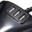 3.1A 12V/24V Car Charger 3-Socket Cigarette Lighter with USB ports Adapter 120W