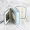 Travel Jewelry Box Storage Bag Earring Ring Portable Organizer PU Box Case with Mirror
