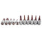 11pcs 6 Point Torx Star Screwdriver Bit Set Tamper Proof Bit Driver Socket Set 1/4 3/8 Rail