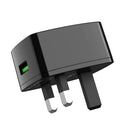 HOCO C70B UK QC3.0 Charger Power Adapter With Type-C Cable For Tablet Smartphone