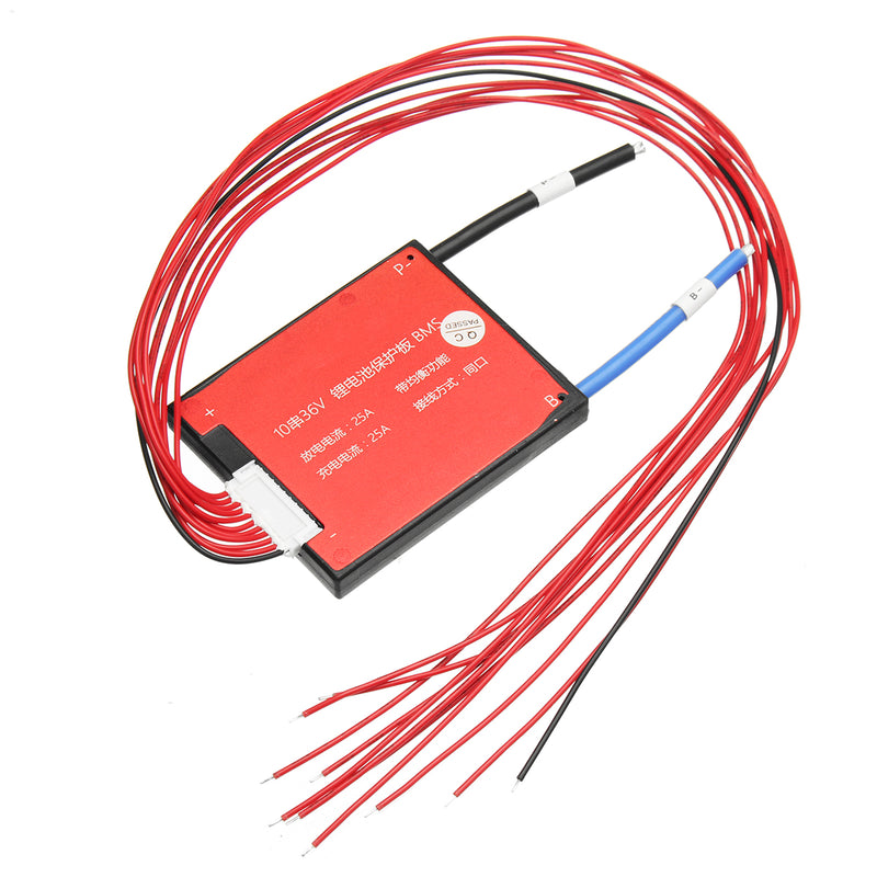 36V 10S Li-ion Lipolymer Battery 25A 60A BMS Battery Protection Board for Ebike Ebicycle