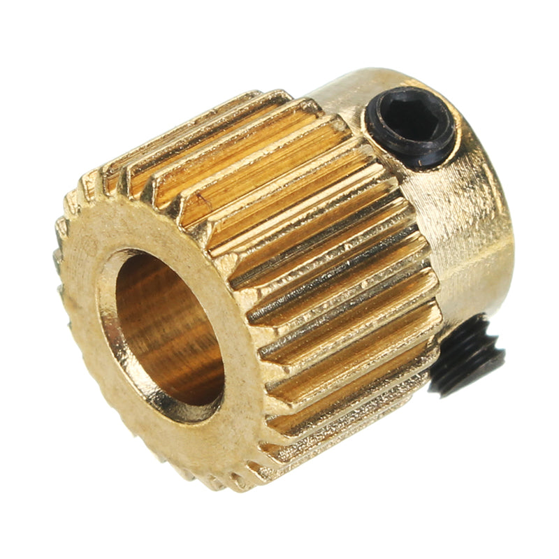 JGAURORA 26 Teeth 5mm Brass Extrusion Wheel Gear For 3D Printer