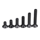 120Pcs M3 Carbon Steel DIN7991 Flat Head Screw Countersunk Hex Socket Cap Bolt for RC Model