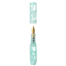 Moonman Wancai Mini 0.5mm Fine Nib Transparent Mint Pattern Fountain Pen For Office School Supplies
