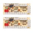 Dual Player Push Buttons Joysticks USB Encoder Arcade Mame DIY Kit Set Parts