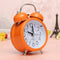 Classic Silent Double Bell Alarm Clock Concise Quartz Movement Bedside Night Light Home Decor