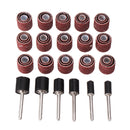Drillpro 51pcs 120 Grit Sandpaper Sanding Drum with 3mm Shank Mandrels Set Rotary Sanding Kit Sander Abrasive Tools