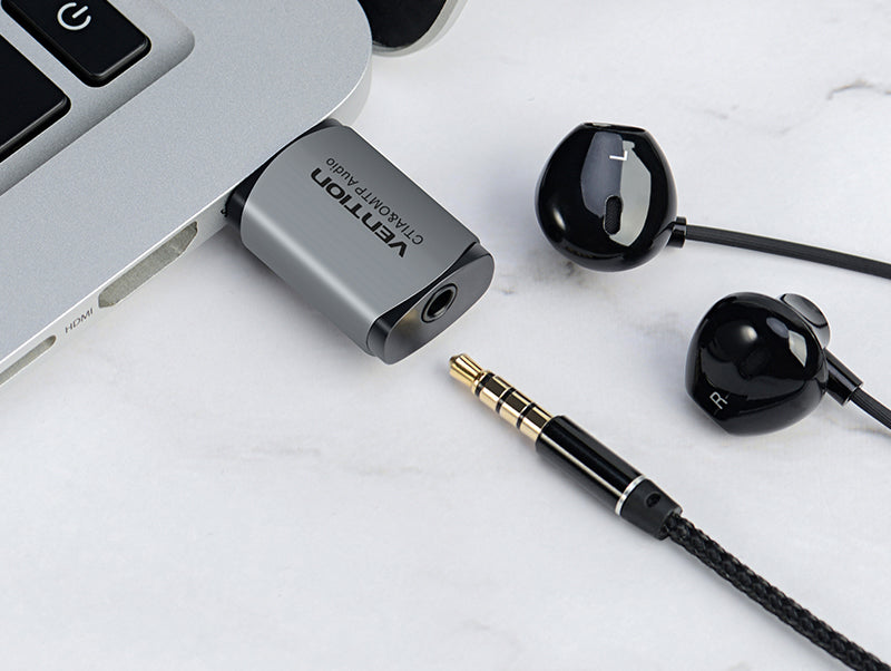Vention CDLH0 USB 2.0 Audio GB External Sound Card For Laptop PC PS4 Surface