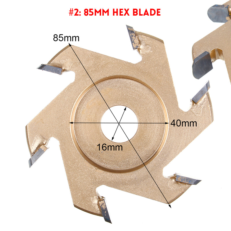 75/85/90/100mm Wood Carving Cutter Disc Blade Teeth Power for 16mm Angle Grinder Milling Tool