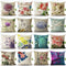 Vintage Flowers and Waist Square Floral Linen Cushion Cover Decorative Pillow Case Chair Seat